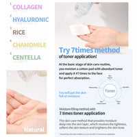 ORJENA Rice Natural Toner - Brightening Effect, Glowing Skin, Soothing Skin - For All Skin Types, 250ml Net Wt