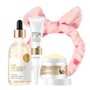 TBeautfave Skin Care for Teenage Girls, 3PCS Snail Skin Care Sets & Kits, Gold Pamper Sets for Women Gifts, Includes - Face Serum, Eye Cream, Face Cream