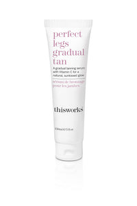 This Works Perfect Legs Gradual Tan, 150 ml - Streak-Free Self-Tanning Serum Infused with Vitamin E, Shea Butter and Essential Oils - Hydrating Gradual Tan Moisturiser for a Natural Summer Glow