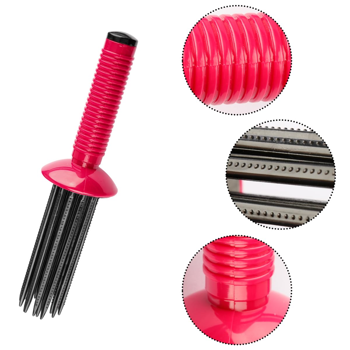 Thyonta Hair Tool Hair Styler Curl Styling Brush Curling Roll Comb Anti-Slip Fluffy Styling Comb for Home Salon Travel