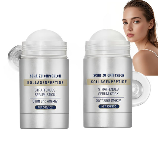 ISBEAUSOLS Flysmus Collagen Peptides Firming Serum Stick,Retinol Luxurious Collagen Firming Cream,Anti Aging Peptides Face Moisturizer,Face and Neck Firm ing Stick for Tightening Sagging Skin (2pcs)