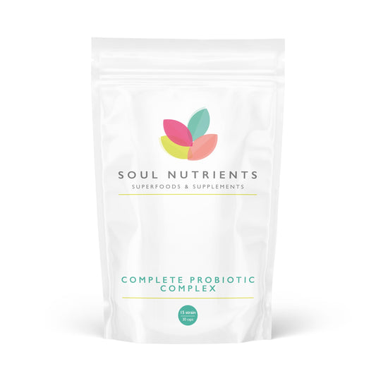 Soul Nutrients Bio Culture Probiotics Complex - 40 Billion CFU 15 Active Bacteria Strain-30 Capsules- Best Probiotic Supplement- Gut Health- Leaky Gut- Amazing Gut Health- Adult Stocking Filler