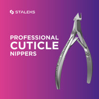 STALEKS PRO Cuticle Nippers Staleks 3mm / 4mm/ 5mm / 7mm Smart 31 Staleks Manicure Pedicure Tools (7mm)