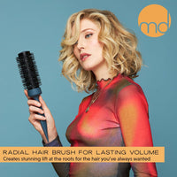 md london. mdlondon BRUSH Radial 3 (32mm Dia. Barrel). Small Round Hair Brush to Curl & Volumise. Round Hairbrush for Blow Drying Short Hair. Blow Dry Brush - Genuine mdlondon Hairbrushes for Women & Men