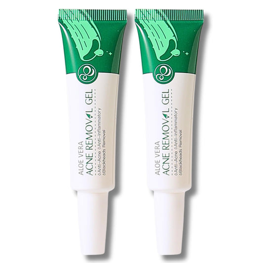 Trendyfave 2pcs Acne Scar Treatment Gel, Acne Aloe Vera Gel For Face, Acne Scar Removal Cream, Aloe Vera Cream For Acne, Pimples, Face Blemishes, Blackheads, Acne Treatment Acne Cream - 20g/0.76oz
