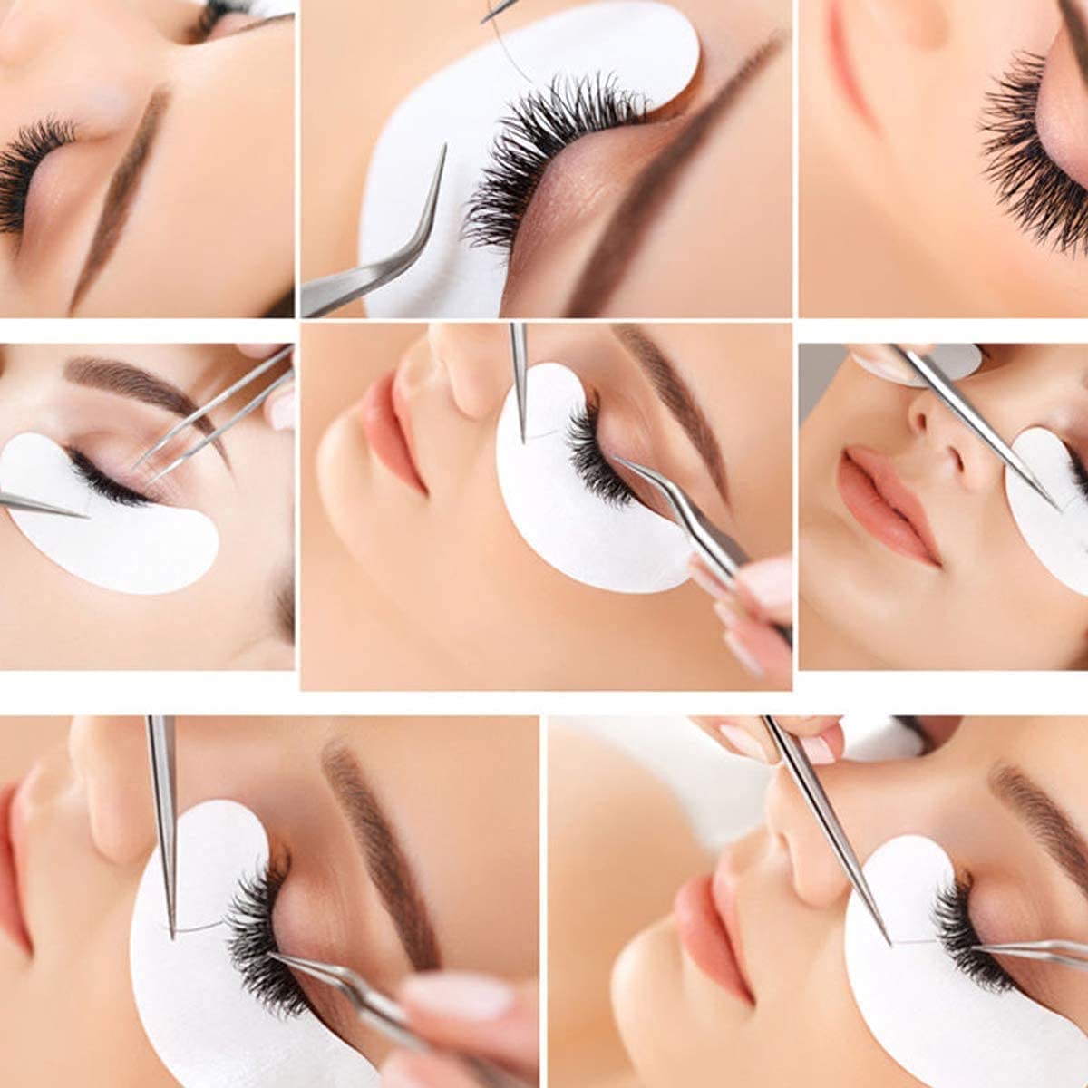 Beauty + 50 Pairs of Eyelash Gel Pads, Lash Extension Lint Free Under Eye Gel Pads Eye Patches For Pro Salon and Individual Eyelash Extension, Facials