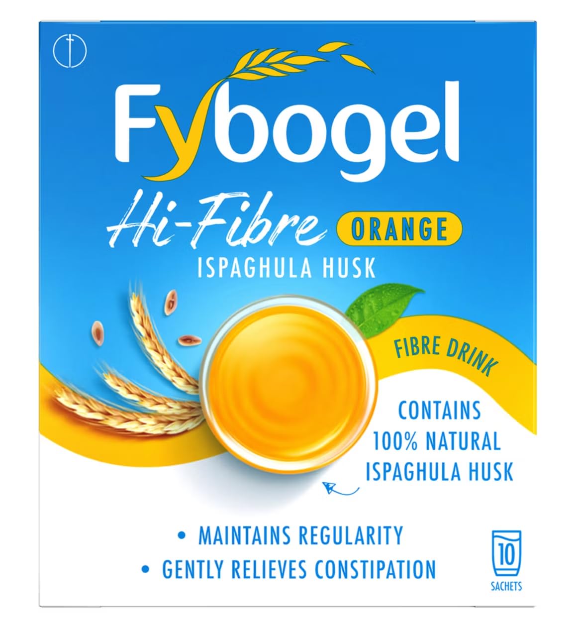 Fybogel - Hi-Fibre Orange Sachets - 10 x 4