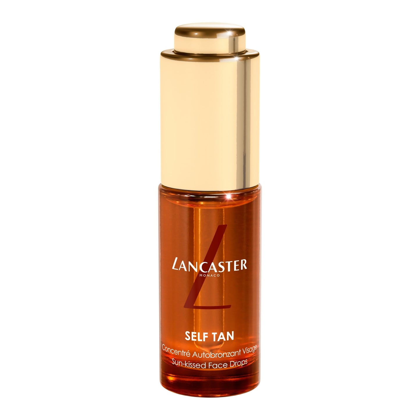 Lancaster Self Tan Sun-Kissed Face Drops 15ml, Natural-Looking Tan, Flawless and Radiant Finish, Easy to Spread Drops, Water and Sweat Resistant, Vegan Formula