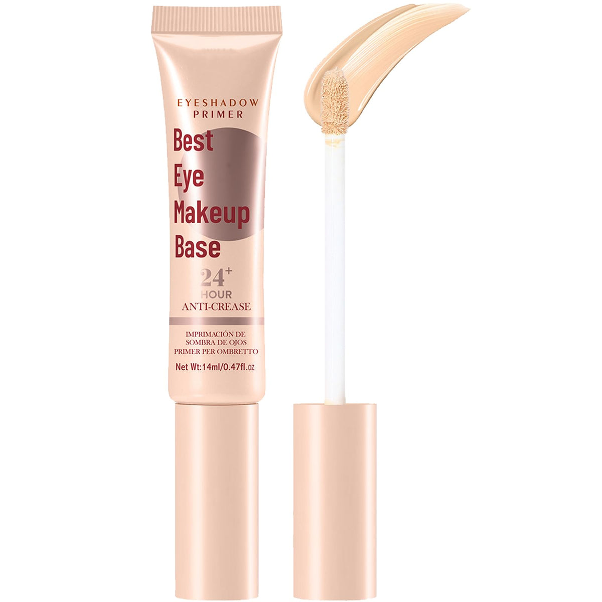 HAORQEE Under Eye Brightener, Eye Concealer for Dark Circles, Colour Corrector Eye Cream, Hydrating Eye Primer, Waterproof Full Coverage Long Lasting Eyeshadow Base Concealer