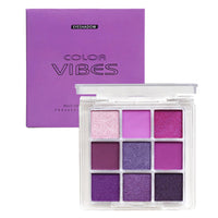 SHEBEEDO Matte Pearlescent Purple Eyeshadow Palette 9 Eyeshadow Shades, Shimmering Pale Purple Makeup Set, Waterproof, Long Lasting Intense Colour, Mixable Pressed Pigment Eyeshadows, Gift for Girls, Women