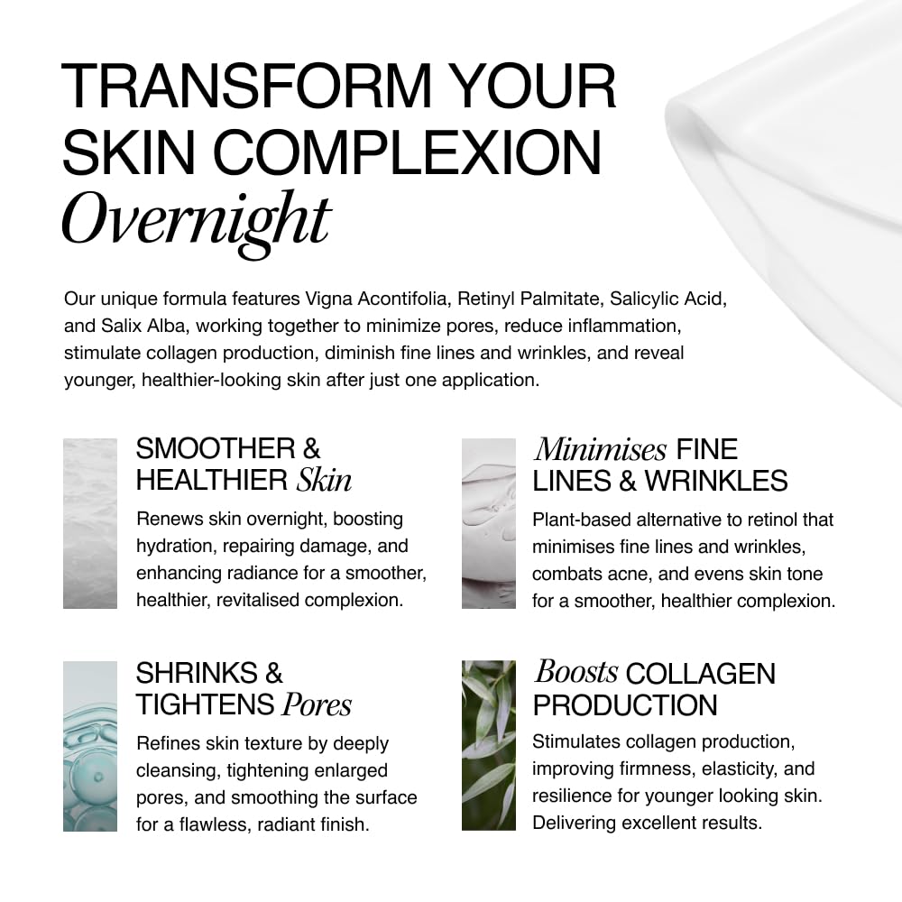 cosmeticconsult Cosmetic Consult Miracle Skin Transformation By Ashley Stobart | Rejuvenates & Refreshes Skin Overnight, Smooths Wrinkles & Acne, Boosts Collagen, Anti-Ageing Skin Cleanser | 4 x Skincare Sachets