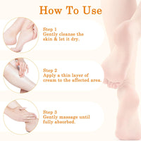 Generic Honey Foot Cream Hand Cream Cracked Heel with Deep Moisturizing Formula Enriched with Shea Butter for Dry Feet Hands Intensive Care Skin Barrier (Honey Foot Cream)