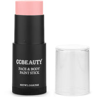 CCbeauty Light Green Witch Face Paint Stick,Face Painting Kit,Non Toxic SFX Makeup For Gamora Hulk Halloween Costume Cosplay,Oil Based Professional FX Body Paint,Full Coverage Painting Foundation