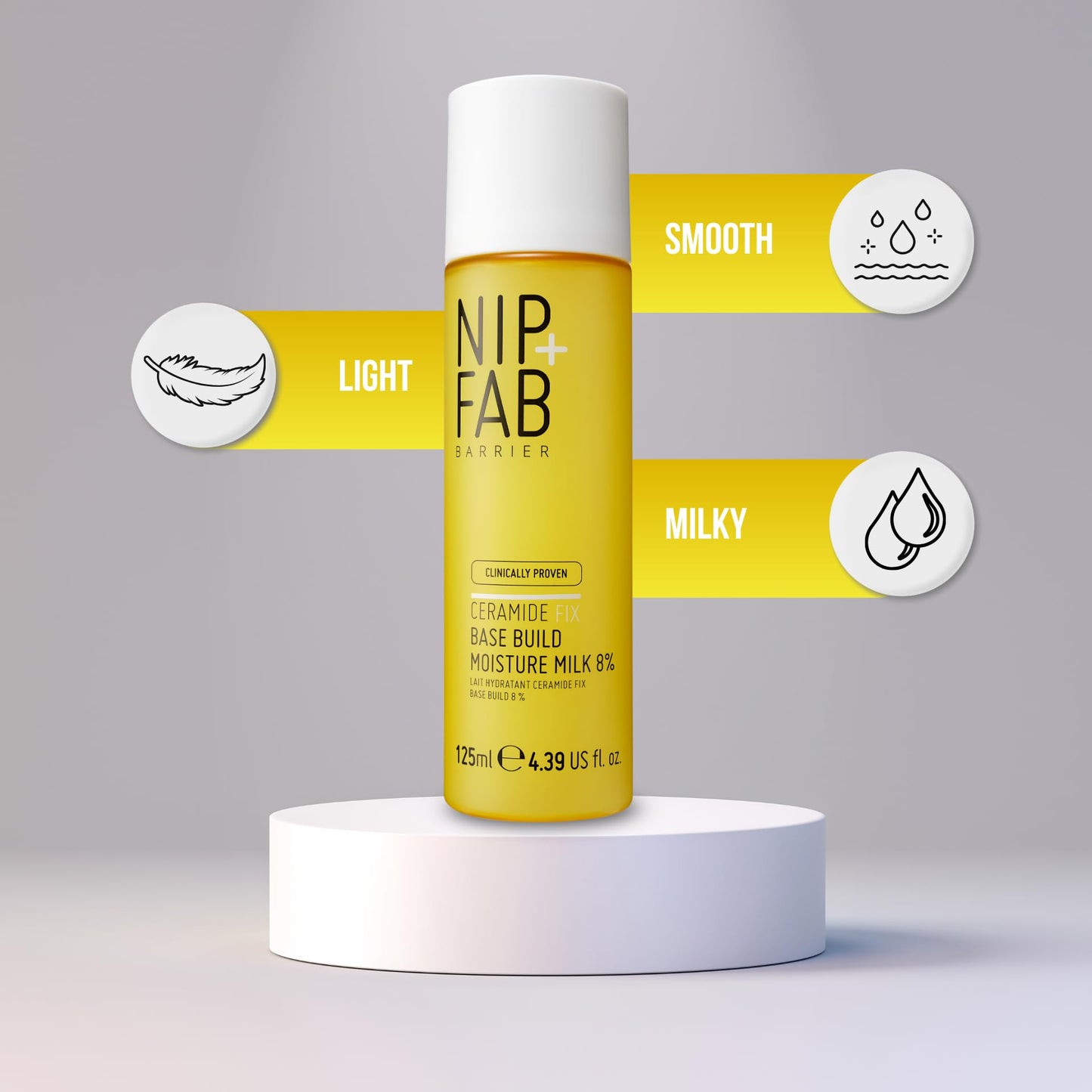 Nip+Fab Ceramide Fix Moisture Milk, 8% Milky Toner, 125 ml