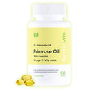 Bettervits Evening Primrose Oil Capsules 1000mg | Cold-Pressed High with Essential Omega-6 and Gamma-Linolenic Acids for Women and Men | Supports Hormonal Balance, Skin and Wellness | 60 Softgels