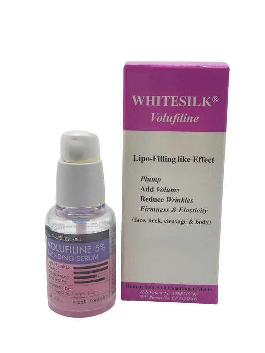 WHITESILK [HELLO─Stem Cell!] Exceptional Regenerating, Lifting & Volume-Up Professional serum─ with SCM + (5%) Volufiline+T1 Collagen + PHA ─ Face, Eye Contour, Cleavage (30ml)
