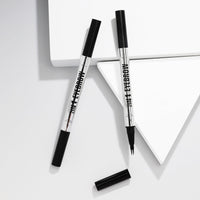 Oruagmel Eyebrow Pencil, Microblading Eyebrow Pen, 2-In-1 Dual-Ended Eye Brow Pencil with 2 Fork Tip & Precise Brush, Create Natural Hair-Like Brows, Waterproof, Last All Day, Shaping, Defined (Dark Brown)