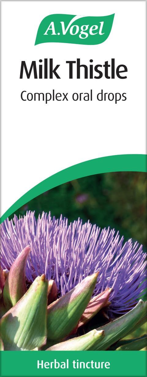 A.Vogel Milk Thistle Complex Drops 50 ml | Liquid Herbal Supplement with Milk Thistle + Artichoke, Dandelion, Peppermint & Boldo | Convenient Dropper for Daily Use