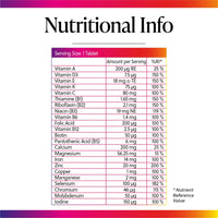 Millions & Millions Multivitamin & Minerals Supplement for Men - 30 Easy to Swallow Tablets - General Health and Wellbeing Support - Vegetarian Friendly - 1 Month Supply