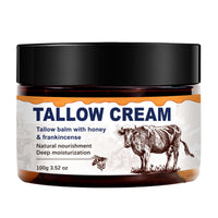 IZBEAUVO Tallow Cream with Honey & Frankincense – Natural Nourishment, Deep Moisturization, Skin Repair Cream for Dry & Sensitive Skin – 100g