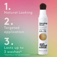 Josh Wood Colour Permanent Colour 8.0 & Dark Blonde Blending Brush, Leaves Hair Super Shiny and Hydrated with Full Grey Coverage, Natural-looking and Vegan