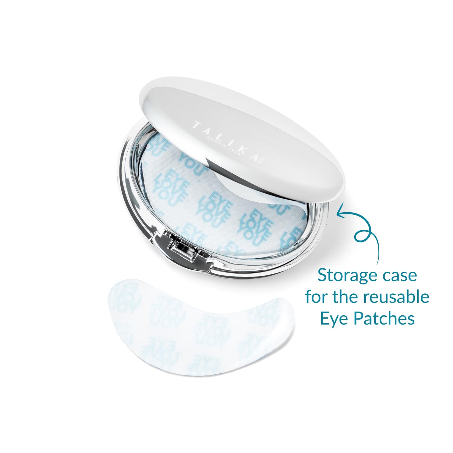 Talika Eye Therapy Patch - Instant Smoothing Eye Patches - Mask For Dark Circles & Tired Eyes - 6 Pairs Reusable & Travel Case