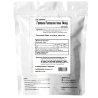 UKHealthHouse Iron Tablets 14mg | High Strength Ferrous Fumarate Iron Food Supplement for Energy, Tiredness, Red Blood Cell & Pregnancy Care | Suitable for Men & Women | 180 Tablets