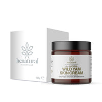 Benatural Essentials Wild Yam Skin Cream 100g | Hydrating & Nourishing Moisturiser for Mature Skin | Gentle Botanical Skincare for Women | Ideal for Use During Menopause | Made in the UK