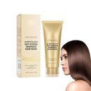 QEUTKEZS Advanced Keratin Hair Mask - Professional Repair Treatment for Hot Dyeing Damaged Hair, Instantly Smooths Frizz, 2.47 Oz