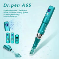Lazzybeauty Dr.pen Microneedling, Professional Microneedling Pen A6S, Electric Wireless Micro Derma Machine with 12Pcs 16 Pin & 10Pcs 36 Pin Replacement Cartridges Needles, Skin Care Kit for Face and Body
