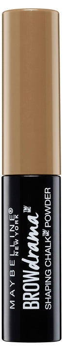 Maybelline Brow Drama Shaping Chalk Powder No. 100 Blonde Velvety Eyebrow Powder for Natural Distinctive Eyebrows with Soft Contours