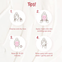 7th Heaven Pink Rose Clay Hard Drying Mud Face Mask with Shea Butter, Damask Rose and Marula Oil to Cleanse and Hydrate Skin - Ideal for Normal, Combination and Dry Skin