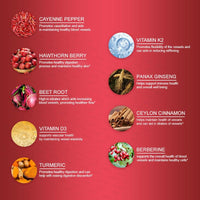 ANIANHAO Cayenne Pepper Supplement, Cayenne Pepper Gummies, Turmeric Gummies Gleame Pepper Ginger, Natural Vegan Turmeric Gummy Extract Drop for Adults (60 Gummies)