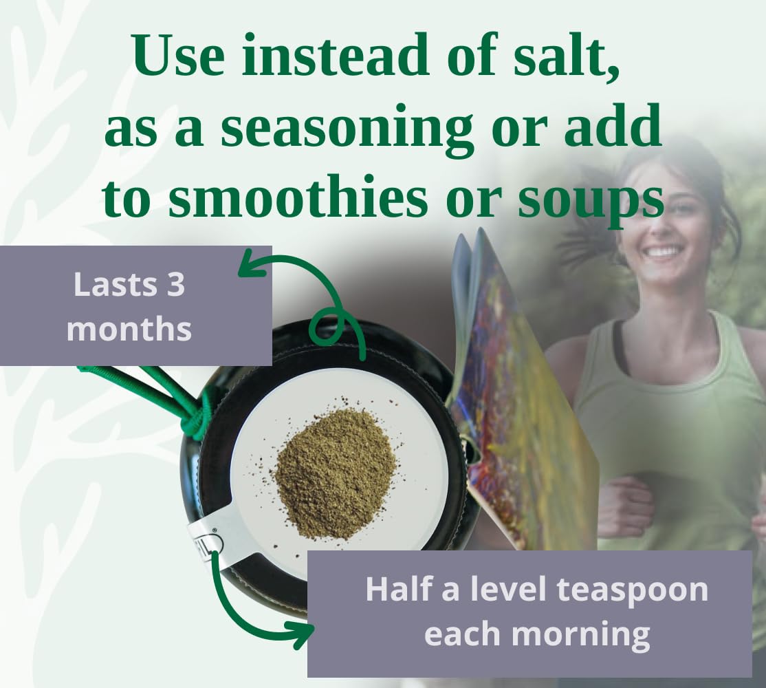 Seagreens Organic Seaweed Food Supplement Granules, 90g, 3 Month Supply, Vegan & Additive-Free, Seaweed Supplement for Humans & Diet Support