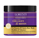 Lorenti Deep Conditioning Hair Mask 500 ml | For Dry, Damaged, Dense & Frizzed Hair | Contains Vitamin B7 & Proteins to Balance & Moisturize Hair | 16.9 Fl Oz (Collagen & Biotin)