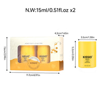KISSIO Honey Lip Butter Set,Lip Balm with 1000 ppm Propolis Extract,Ceramide AP and Phytosphingosine,Long-lasting Moisture and Nourishe Lips,Lip Lines Care