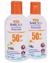SAFE SEA Safe Sea Anti-jellyfish Sting Protective Lotion for Kids - SPF50+ - Jellyfish & Sea Lice Prevention Sunscreen (Kids2pack)