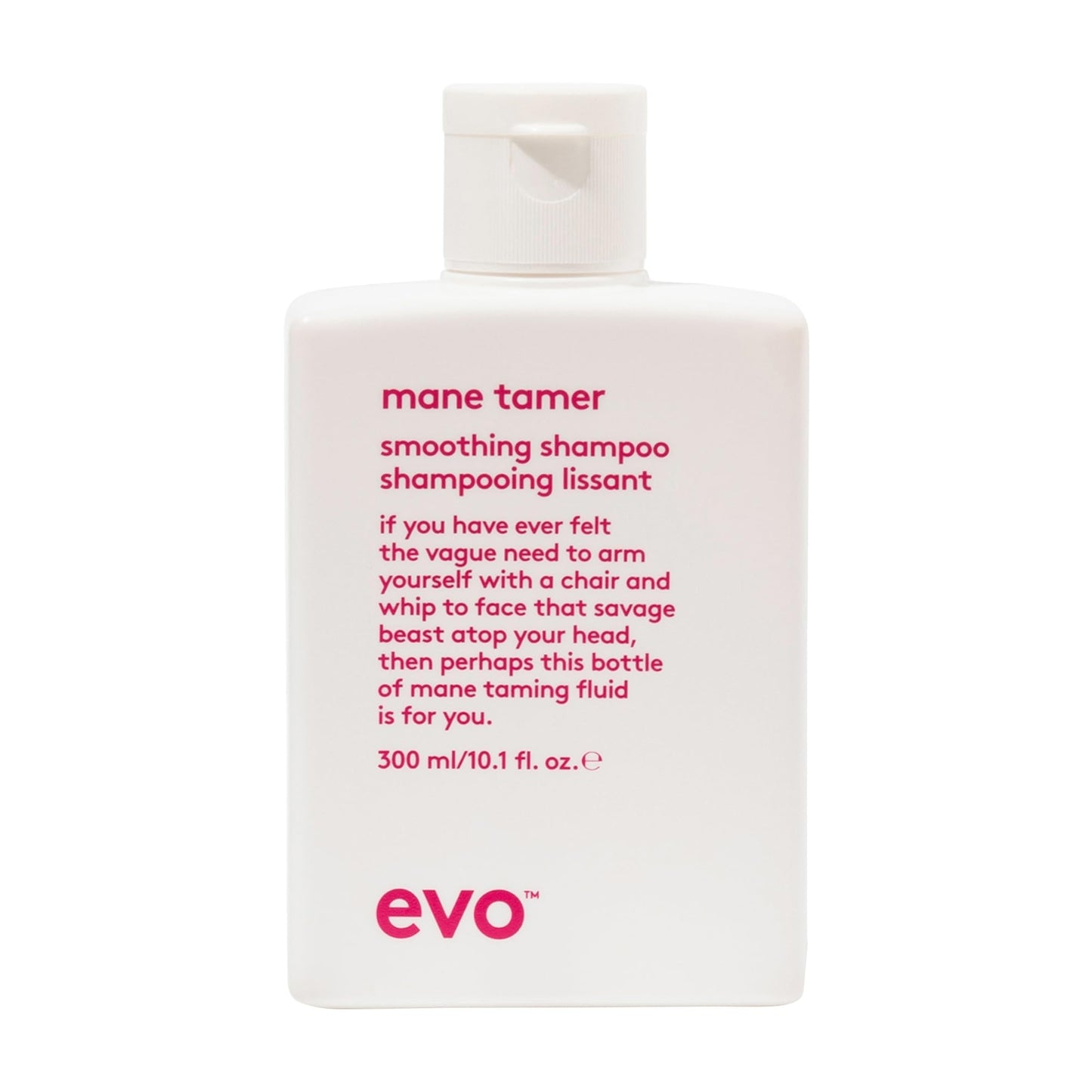 EVO Evo Mane Tamer Smoothing Shampoo for Frizzy, Unruly & Colour-Treated Hair - Anti-Frizz, Sulphate-Free, Colour Safe Cleanser - 300 mL