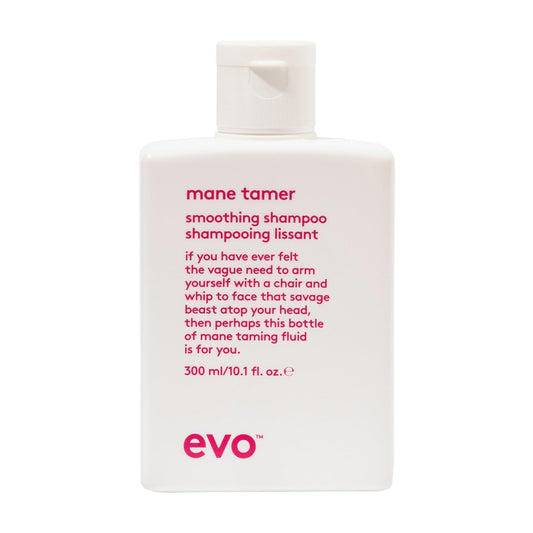 EVO Evo Mane Tamer Smoothing Shampoo for Frizzy, Unruly & Colour-Treated Hair - Anti-Frizz, Sulphate-Free, Colour Safe Cleanser - 300 mL