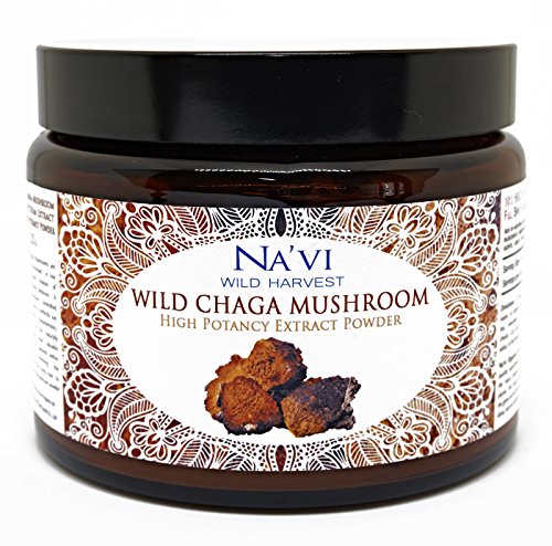 Na'vi Organics Wild Harvested Chaga Mushroom (Dual Extraction) Extract Powder (225 g)