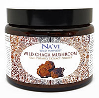 Na'vi Organics Wild Harvested Chaga Mushroom (Dual Extraction) Extract Powder (225 g)