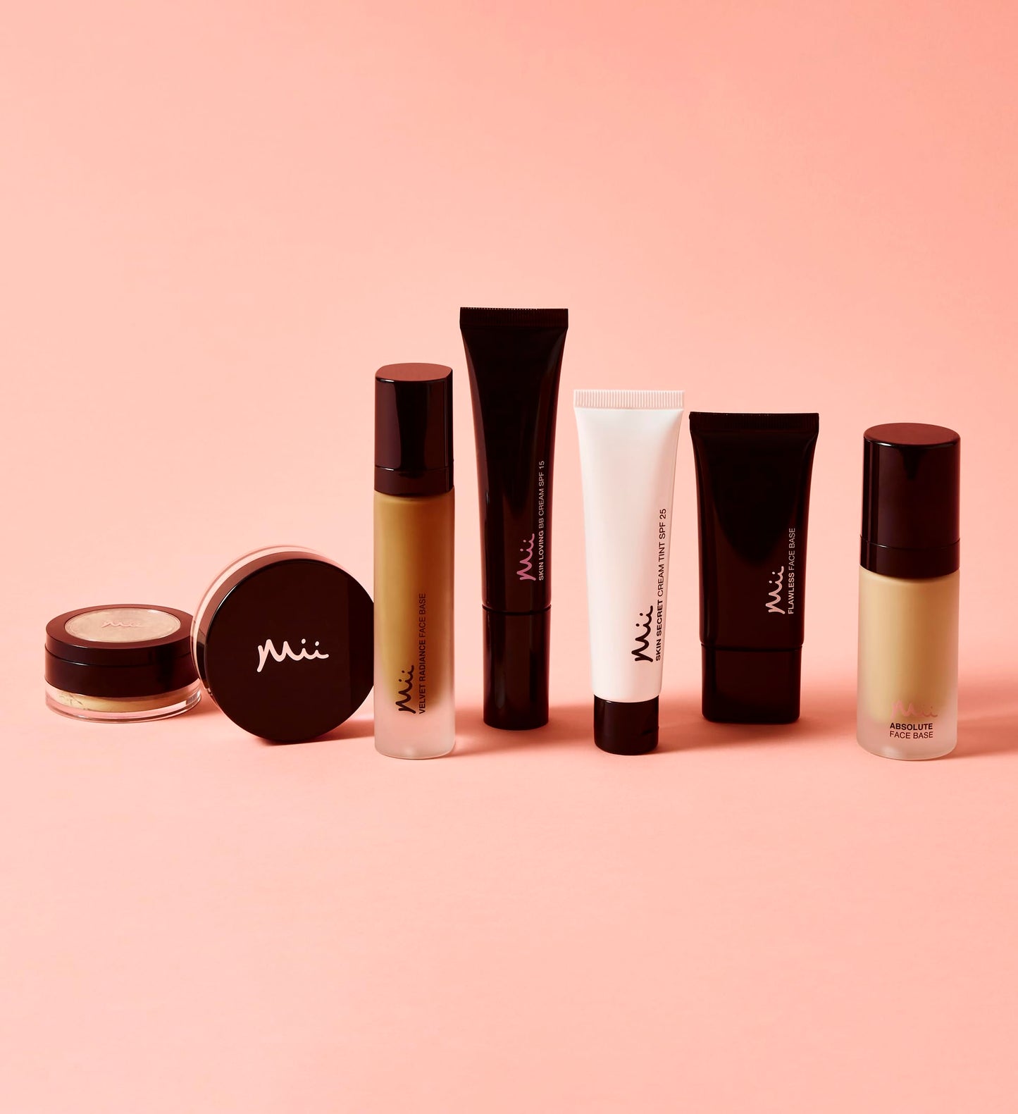 Mii Cosmetics Irresistible Face Base | 100% Pure Mineral Foundation | Award-Winning Face Powder Foundation | Vegan Formula, SPF 30 | Buildable Coverage | Flawless Finish | Precious 02 | 8g