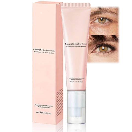 AuraBeen Revitalizing Eye Serum with Ginseng – Improves Dark Circles. Lightweight Cream for Bags Under Eyes, Gentle for All Skin Types – Suitable for Women