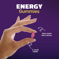 SCIENCE FITNESS Energy Gummies |120 Mixed Berry Flavour Gummies from Science Fitness Brand |4 Months Supply