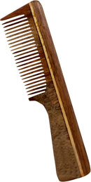 THE Unltd India Sheesham Wood Comb | Handmade Comb for Hair Care | Hair Comb for Detangling | Anti-Static | Fine Tooth Brush Best for Beard and Moustache