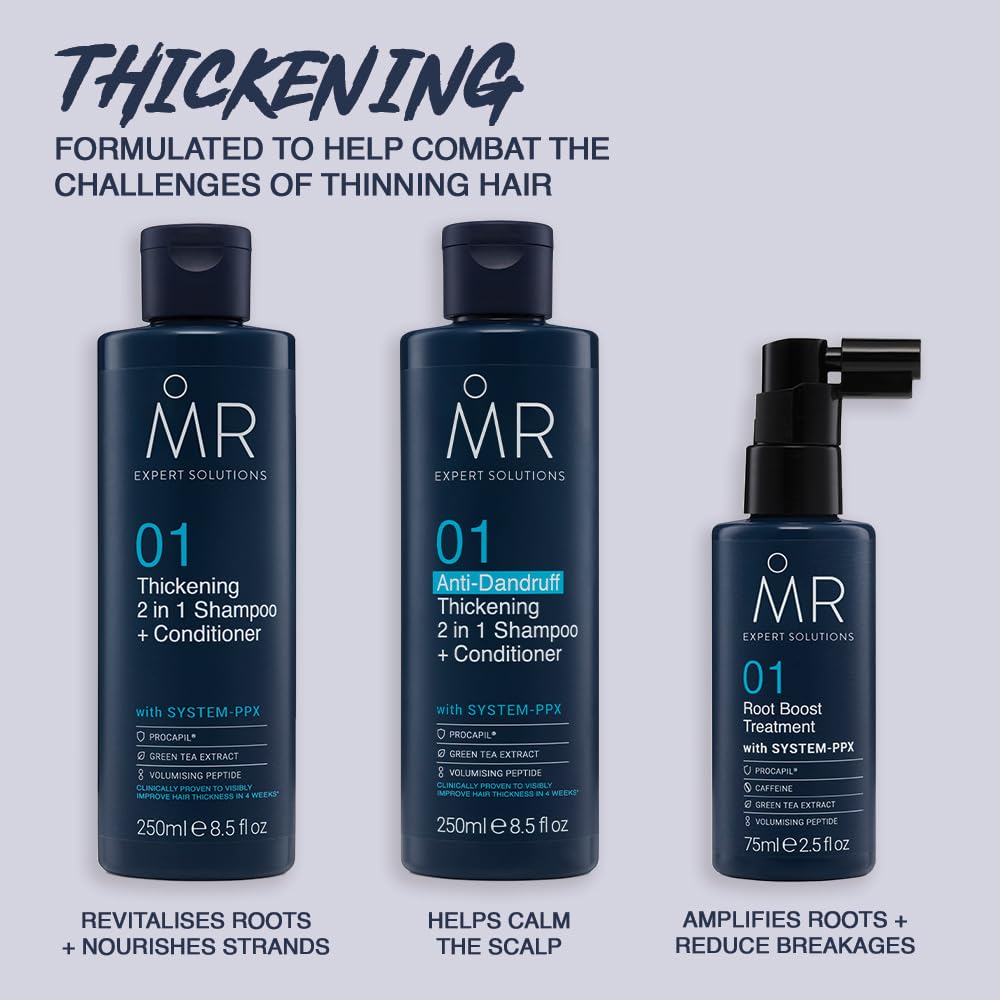 MR. MR Hair Root Lift Spray for Men 75ml – Volumising Root Boost for Thinning Hair, Adds Volume & Fuller Look, Lightweight Styling Treatment Nourishing Formula