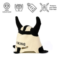SAUNA GURU Sauna Viking Hat, 100% Organic Wool Felt Sauna Cap, Banya Hat Sauna Hair Protector, Sauna Accessories Embroidered Hat, Sauna Accessory, Sauna Gifts for Men and Women, Russian Sauna Hat