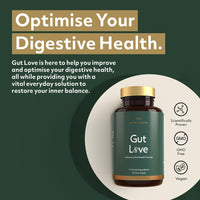 THE PROTEIN WORKS Gut Love, Science-Backed Blend of Prebiotics, Probiotics & Digestive Enzymes, 11 Active Ingredients, Added Ginger & Peppermint Extract, Supports Digestive Health, Vegan, 60 Capsules | Protein Works