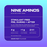 USN Nine Aminos (330g) Grape Fizzy - Amino Acids - Amino Acid-Mix