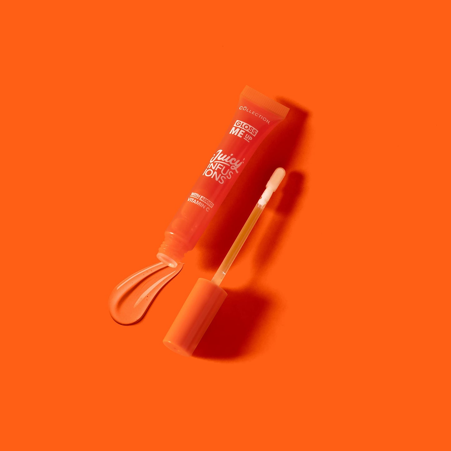 Collection Cosmetics Gloss Me Up Juicy Infusion Orange Lip Gloss, With Added Vitamin C, Hydrating, For Dry Lips, Orange Scented, 9ml